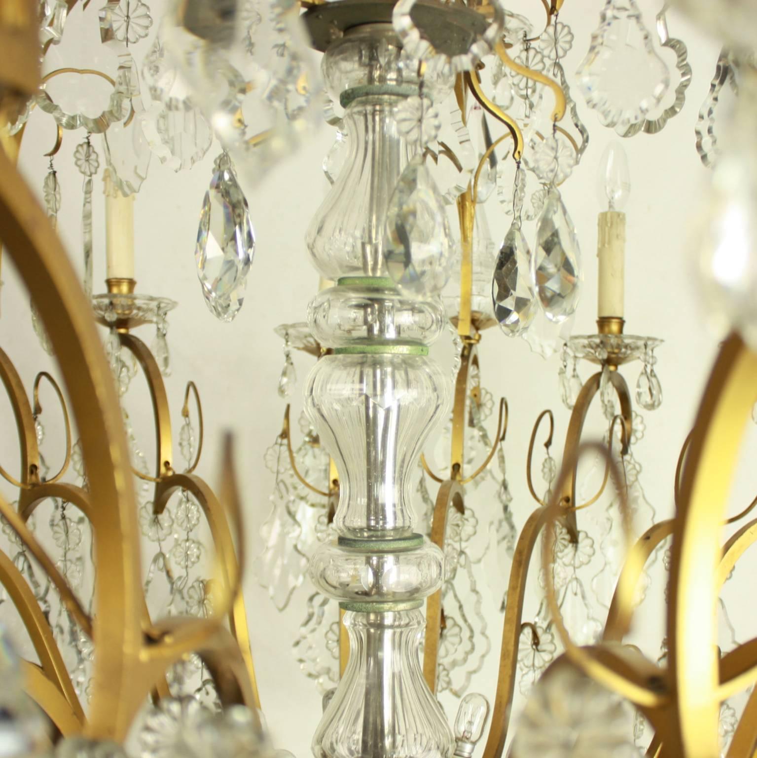 Monumental High Louis XV Style 24-Light Chandelier 1