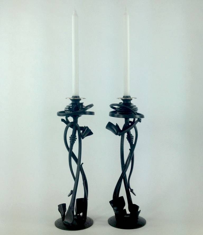 Albert Paley Nebuli Candleholders, 2014 In Excellent Condition In Concord, MA