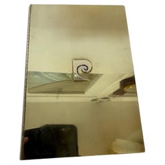 A Vintage Pierre Cardin Brass & Chrome Desk Folder/Notepad Case, 1970's