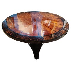 Tavolo Biedermeier con piano inclinabile