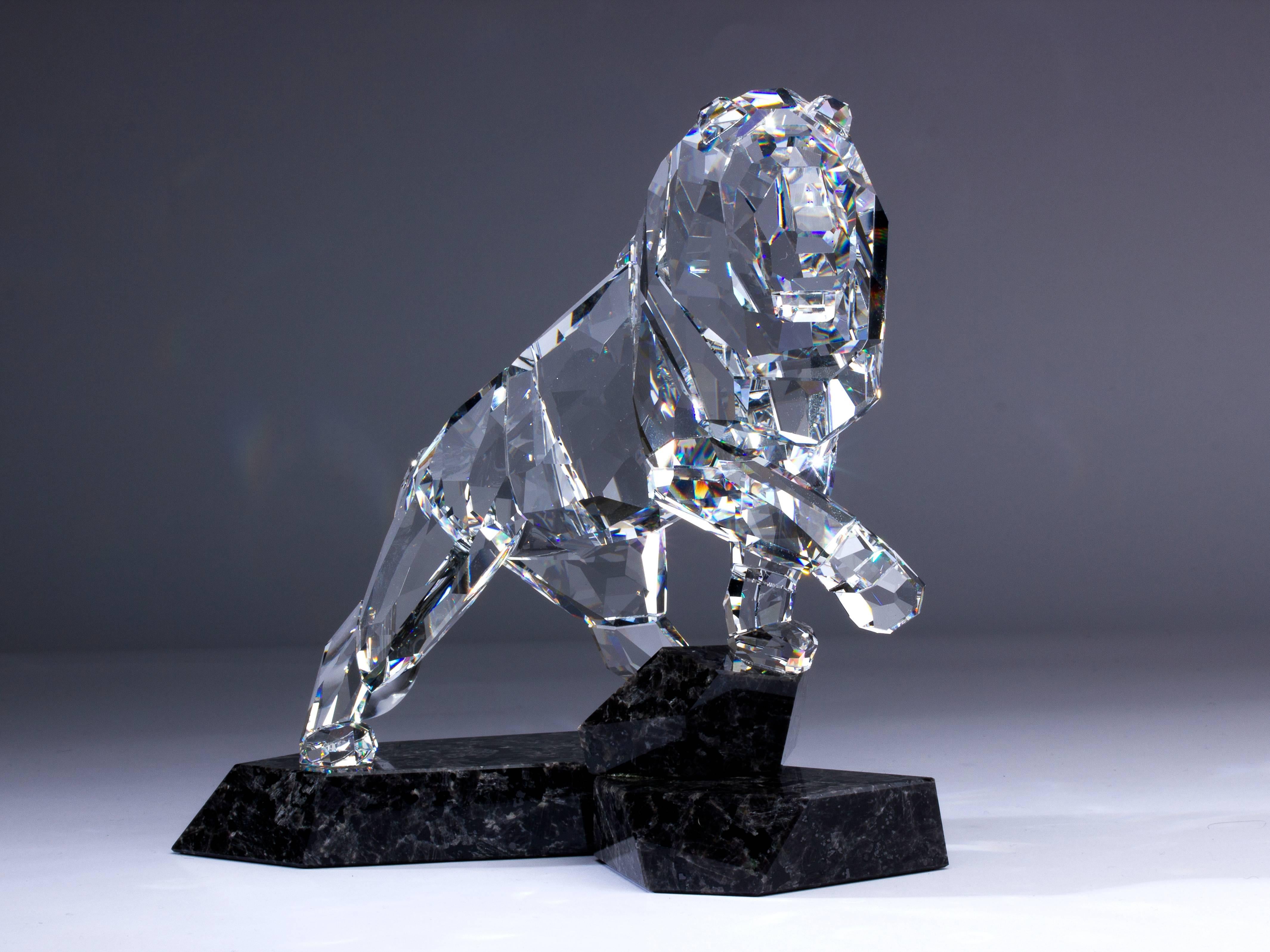 swarovski lion figurine