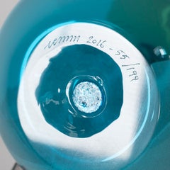 VENINI „Hourglass“ Grün/Aquamarin, limitierte Auflage, 55/199 Stück, Jahr 2016, Italien