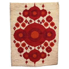 Hojer Eksport Wilton, 70's, UNUSED, Danish Rya Rug, Modern Mid Century, Wool