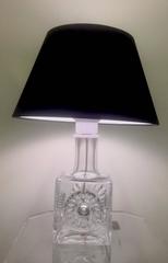 Kosta Boda 1960s Lead Crystal Table Lamp