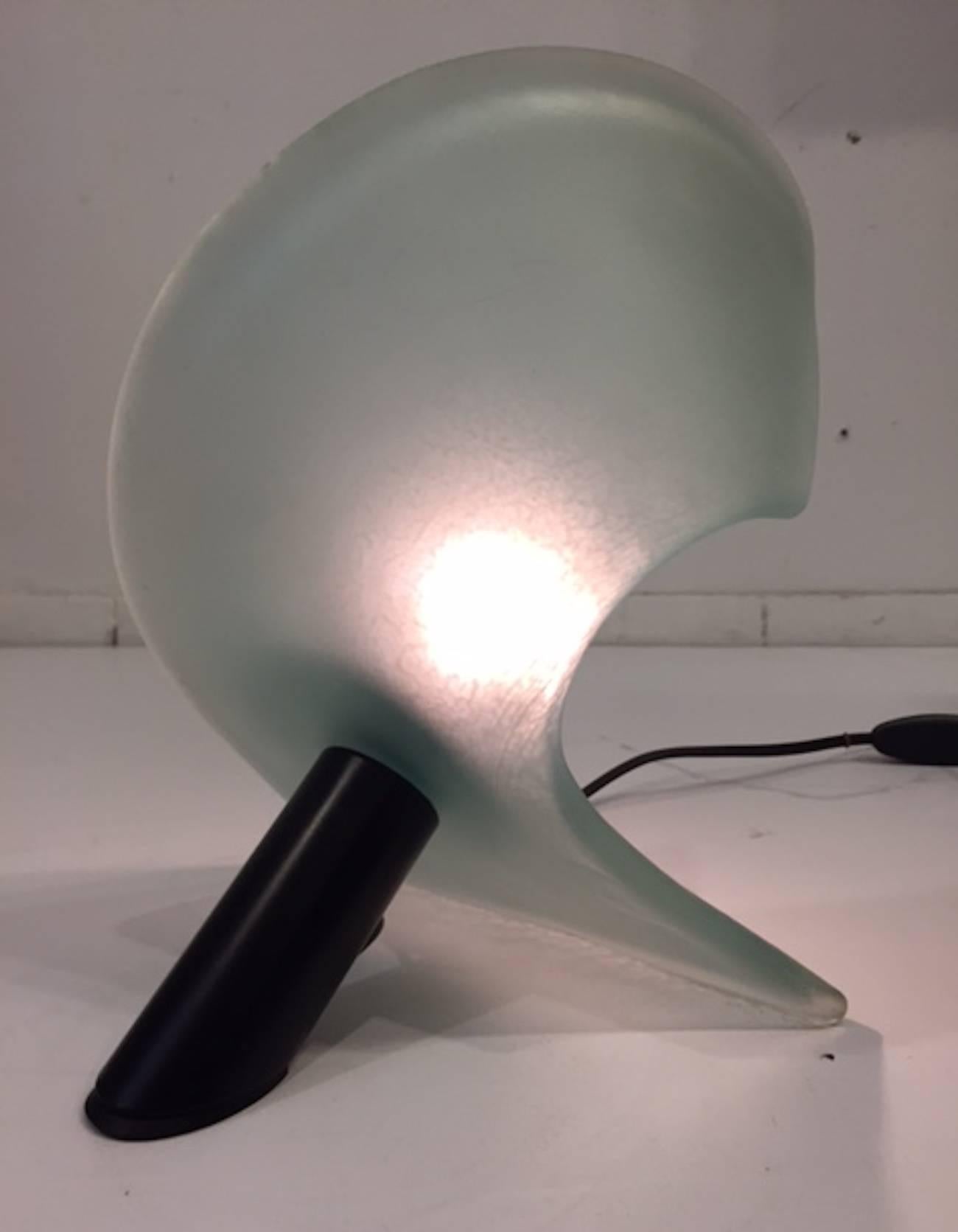 Italian Sculptural Table Lamp by De Majo of Murano, Italy In Excellent Condition In New York, NY