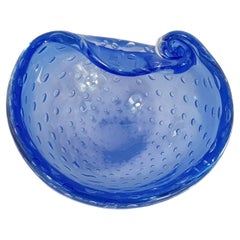 Italian Mid-Century Modern Murano bullicante art glass bowl Archimede Seguso