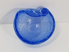 Italian Mid-Century Modern Murano bullicante art glass bowl Archimede Seguso