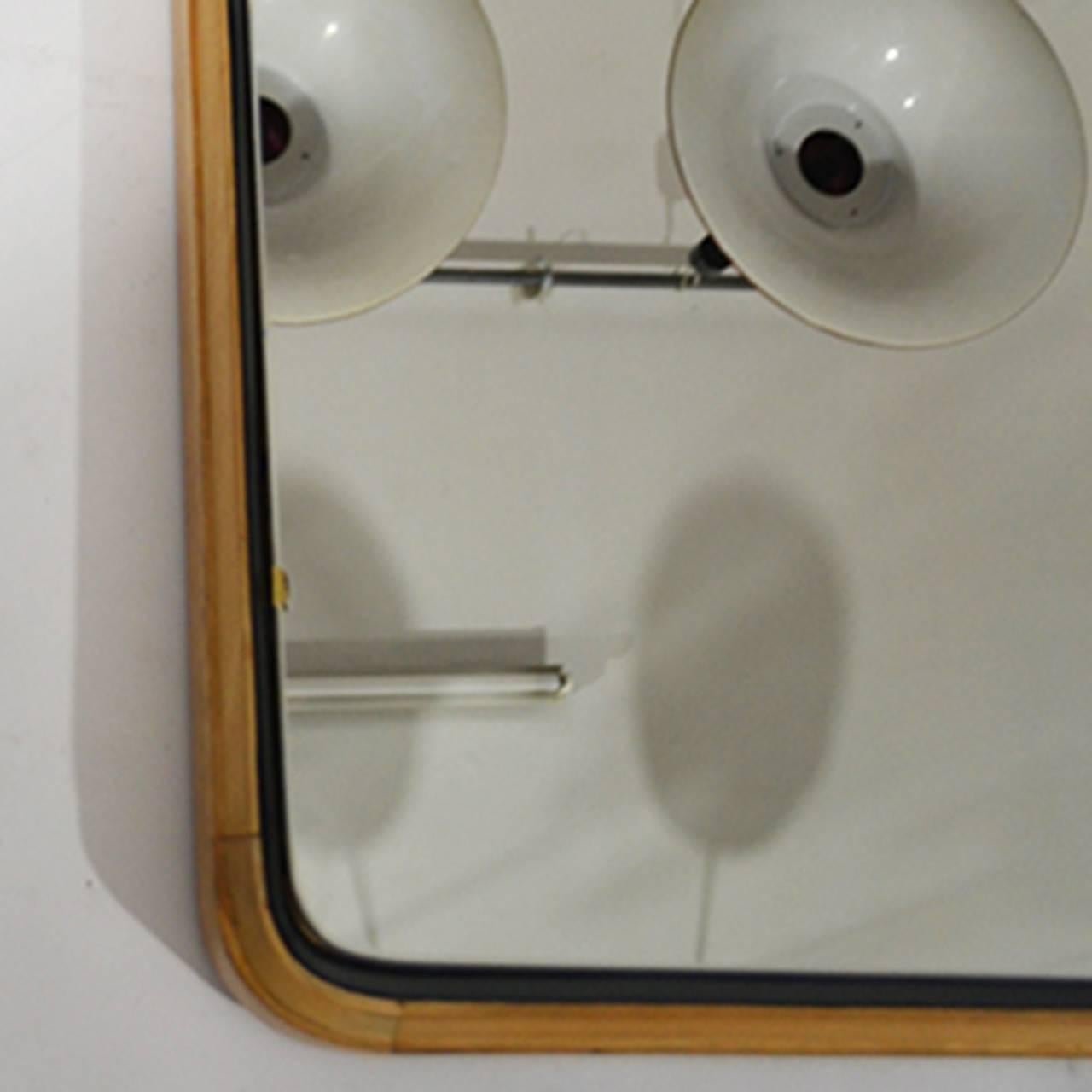 Ebonized Italian Mirror from 1950s