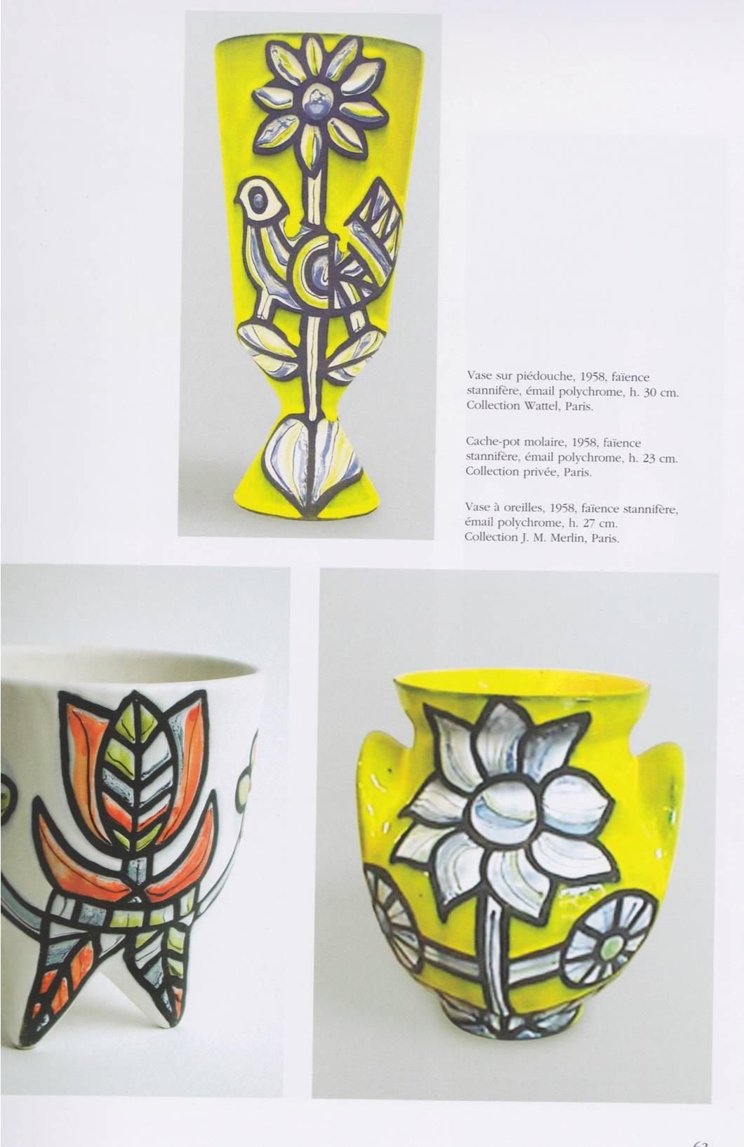 Roger Capron Yellow Bird Vase, 1958 1