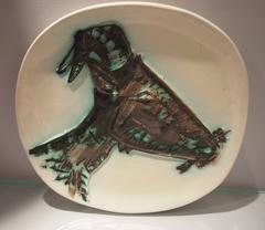 Picasso Ceramic Edition Madoura "Goat's Head in Profile" Plate, 1950