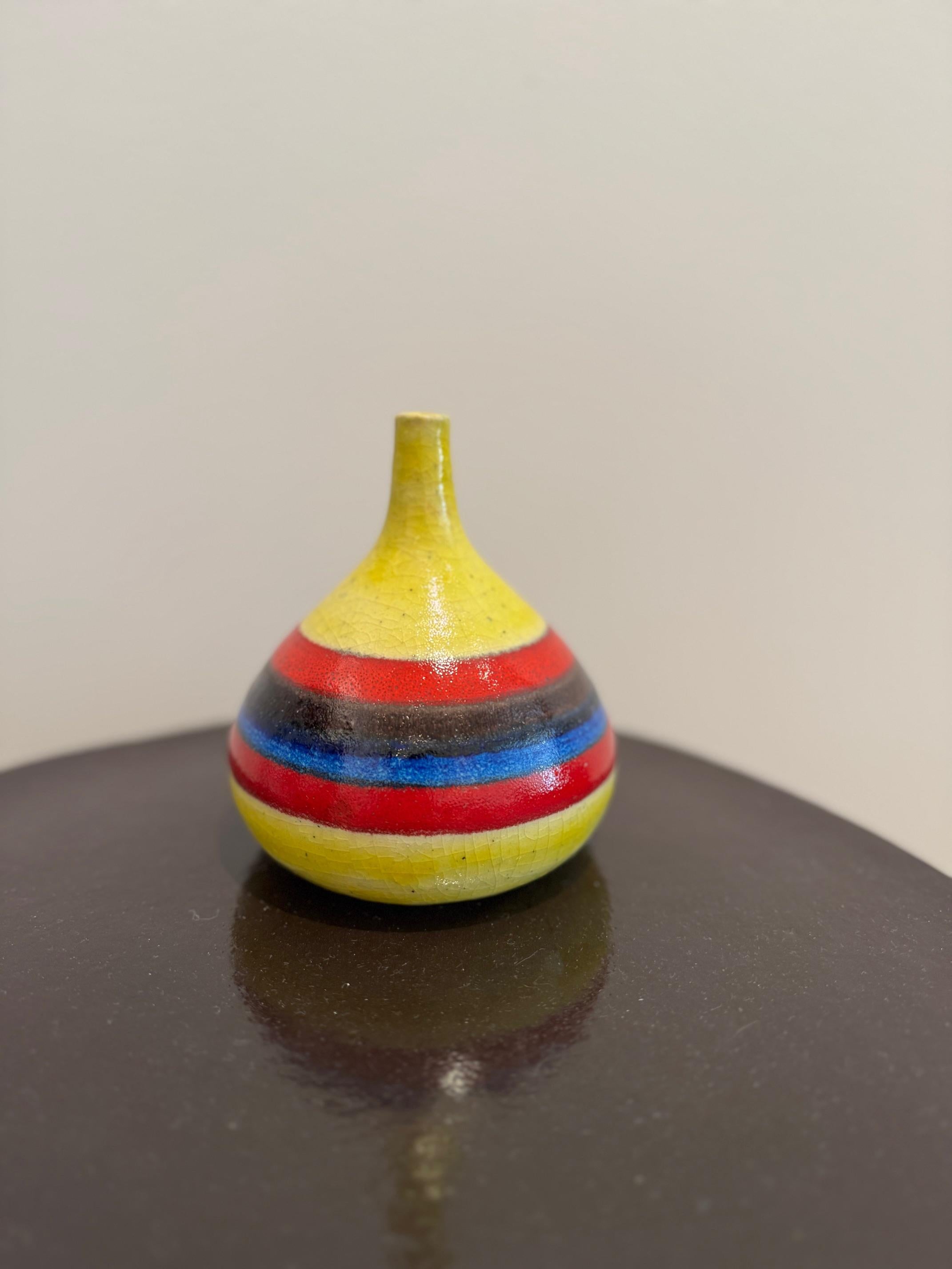 Vase décoratif italien du milieu du siècle signé par Gambone en vente 3