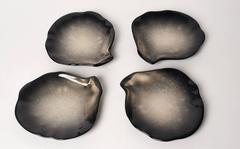 Pol Chambost Four Ceramic Sea Shell Plates, 1950s