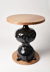 Oak and Ceramic "TOTEM" Table by Dalo