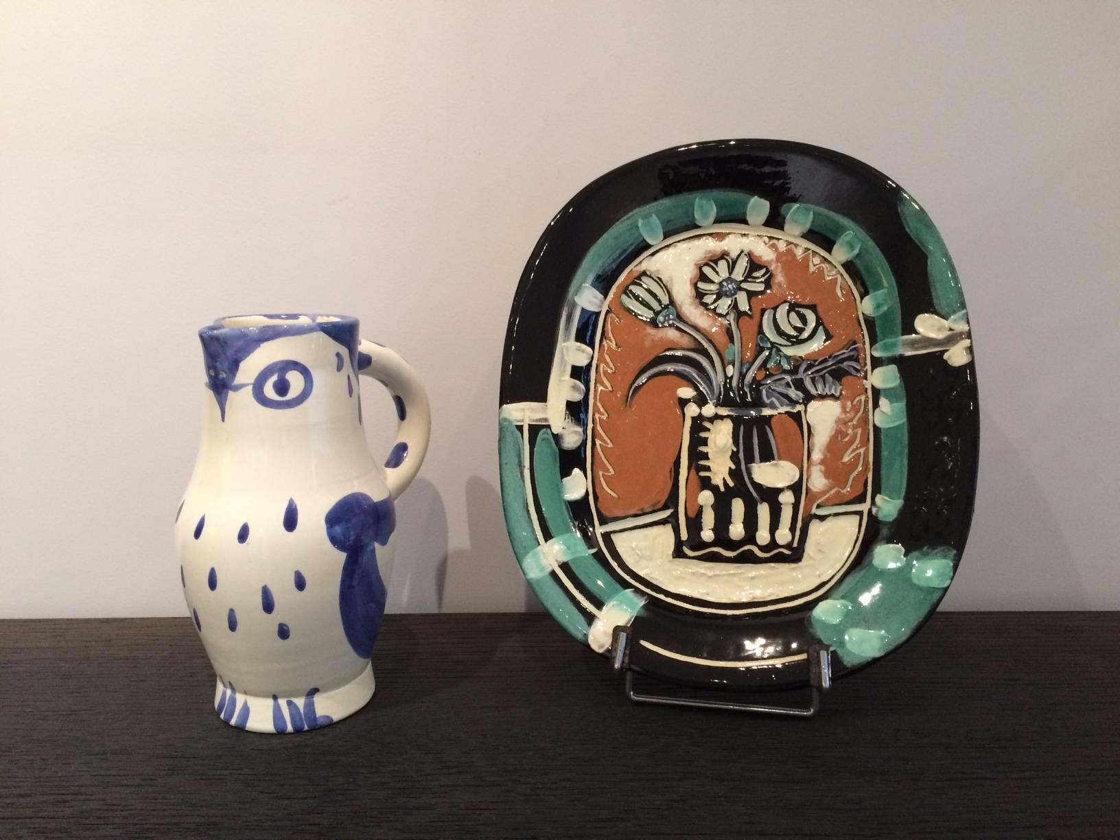 Mid-20th Century Picasso Edition Madoura Turned Pitcher 