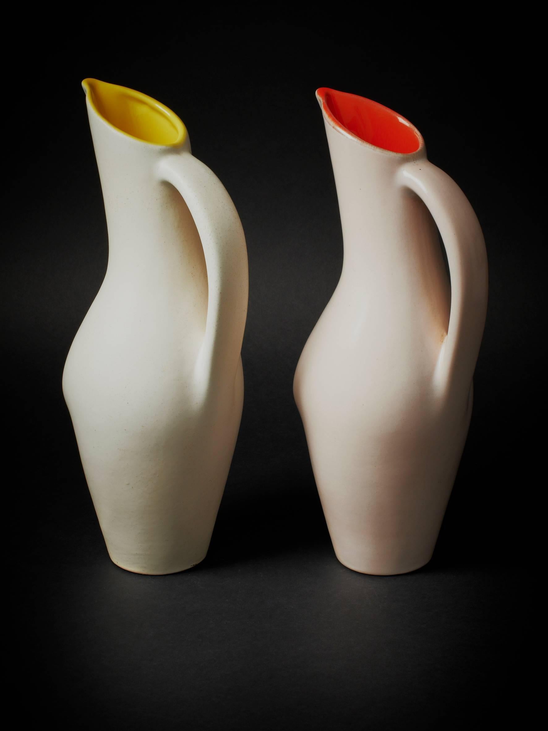 Ceramic Pitcher by Pol Chambost, 1950s 1