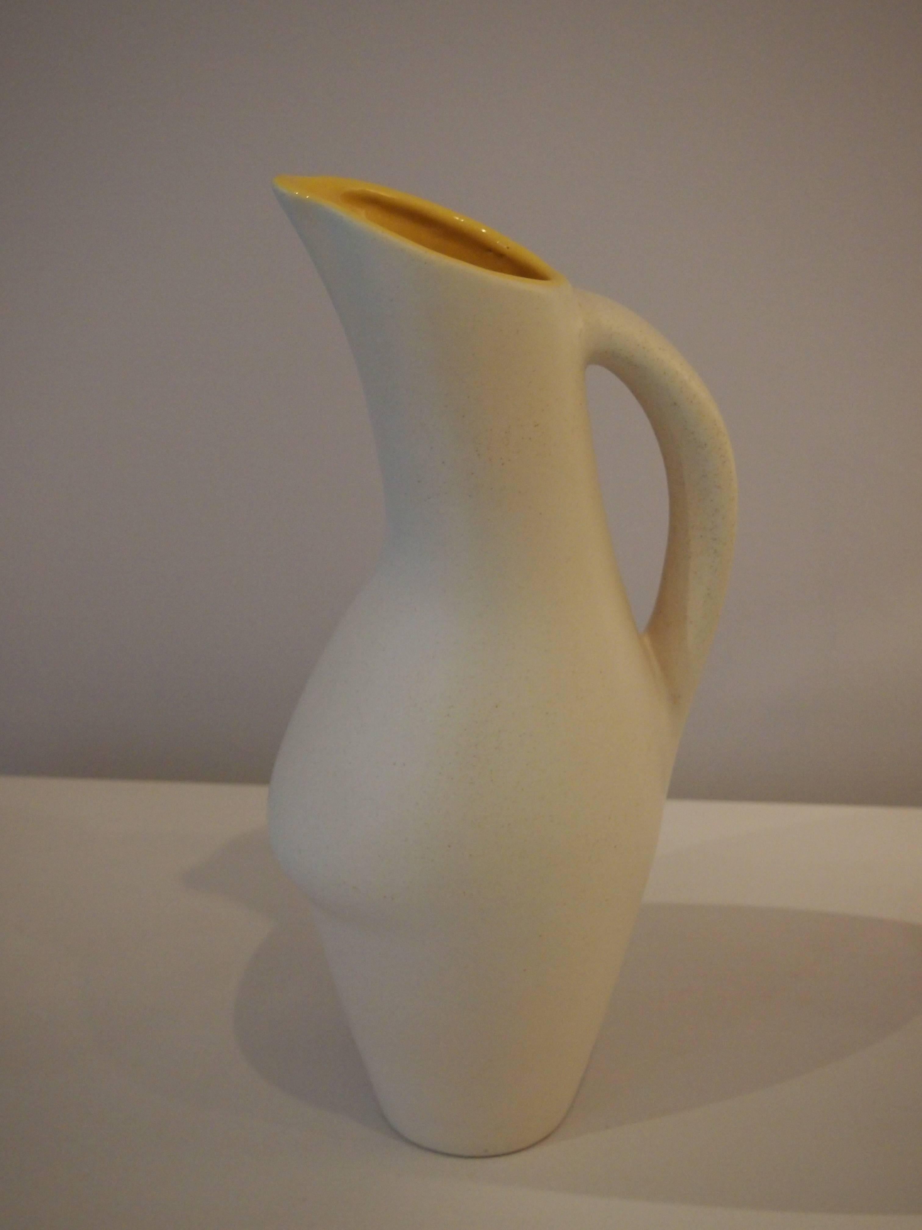 Ceramic Pitcher by Pol Chambost, 1950s 4