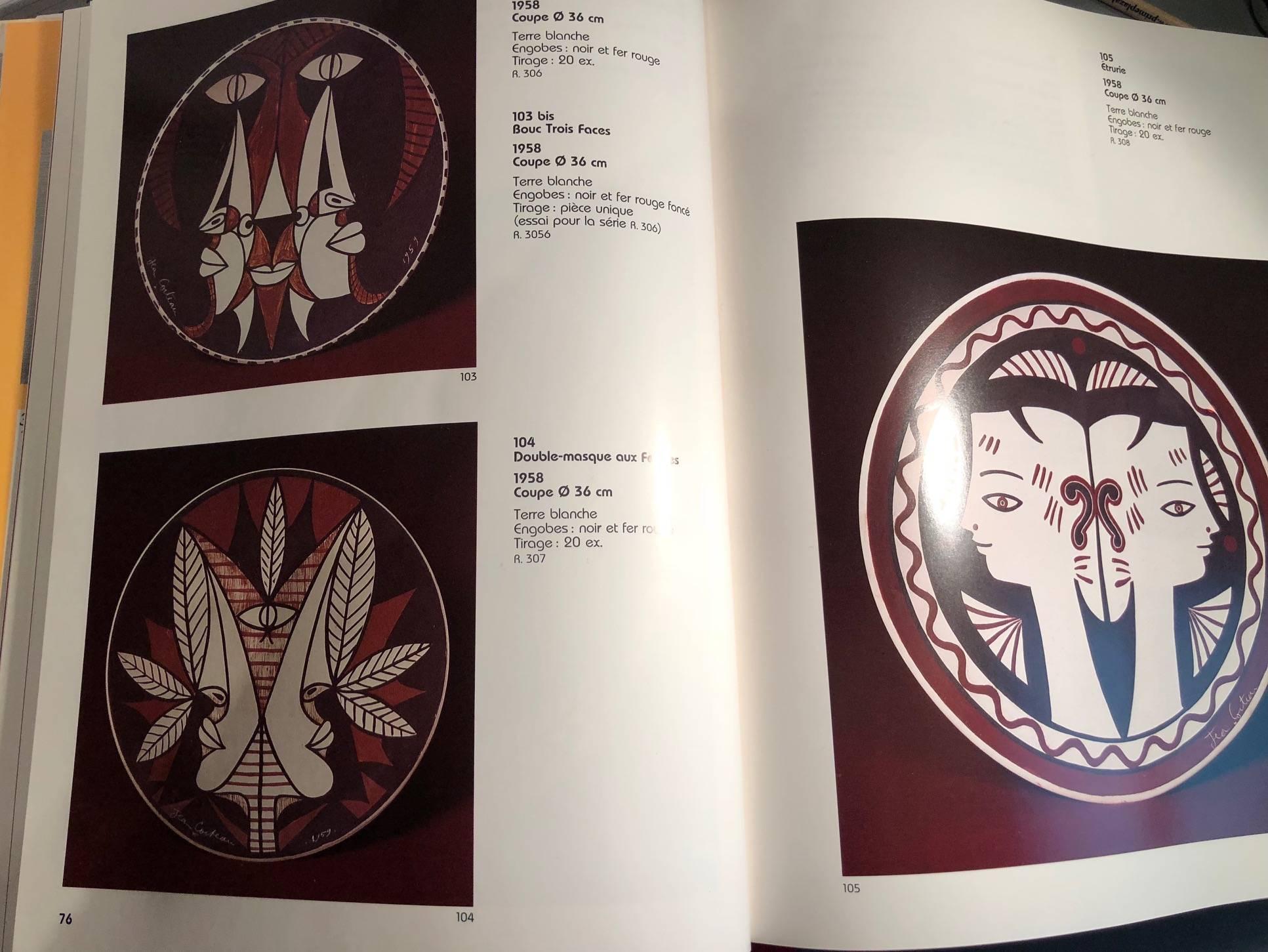 Jean Cocteau Large Original Edition Ceramic Dish 