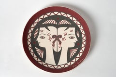 Jean Cocteau Large Original Edition Ceramic Dish "Etrurie", 1958