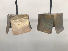 Pair of Brass Pendant by Bottega Gadda