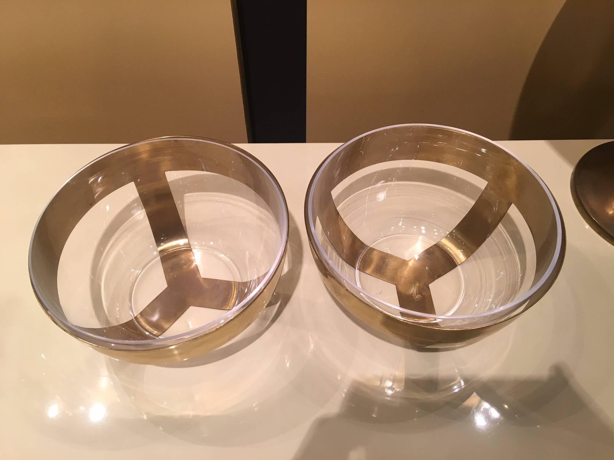 Charming Pair of Gabriella Crespi Bowls In Excellent Condition In Piacenza, Italy