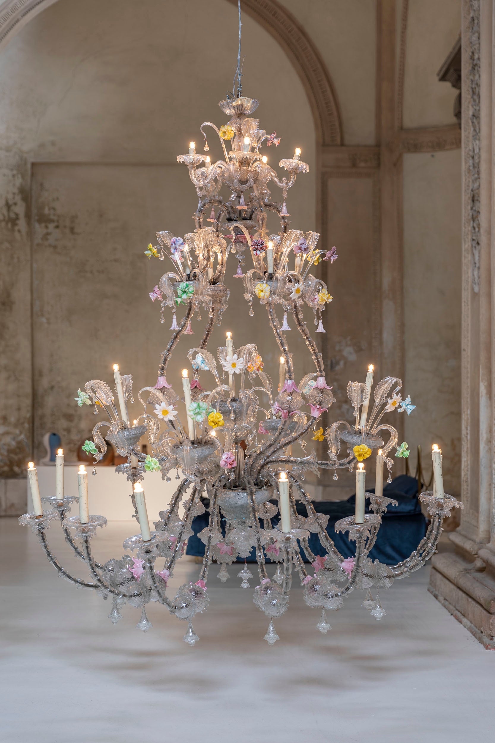 Venini Ca' Rezzonico Murano chandeliers For Sale