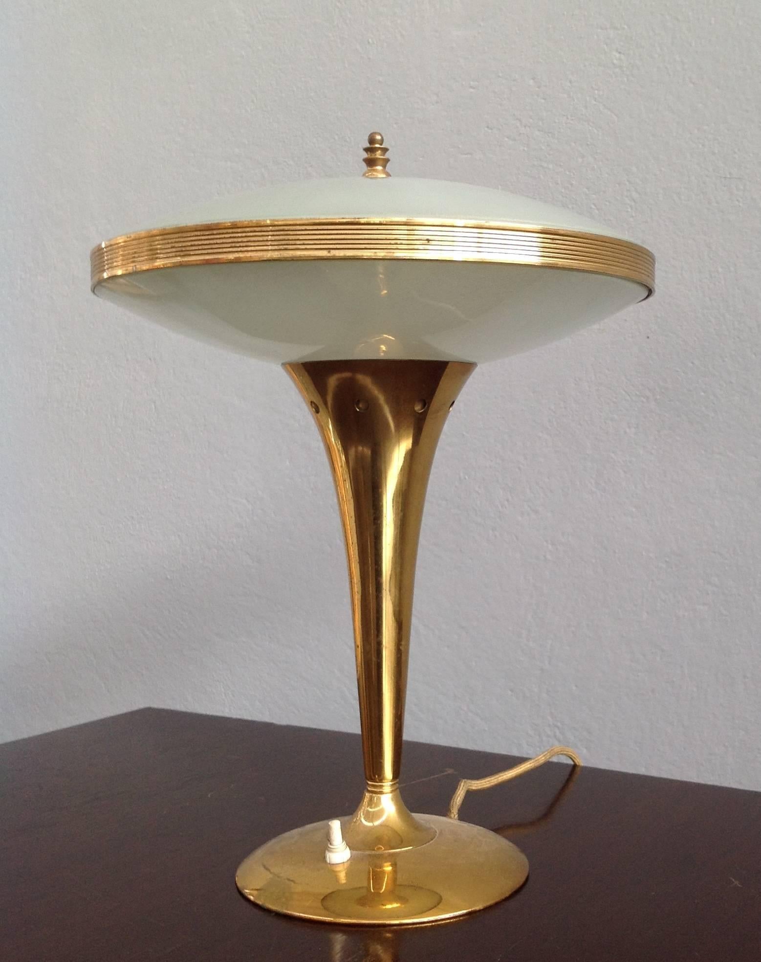 Mid-Century Modern Table Lamp Attributed to Fontana Arte