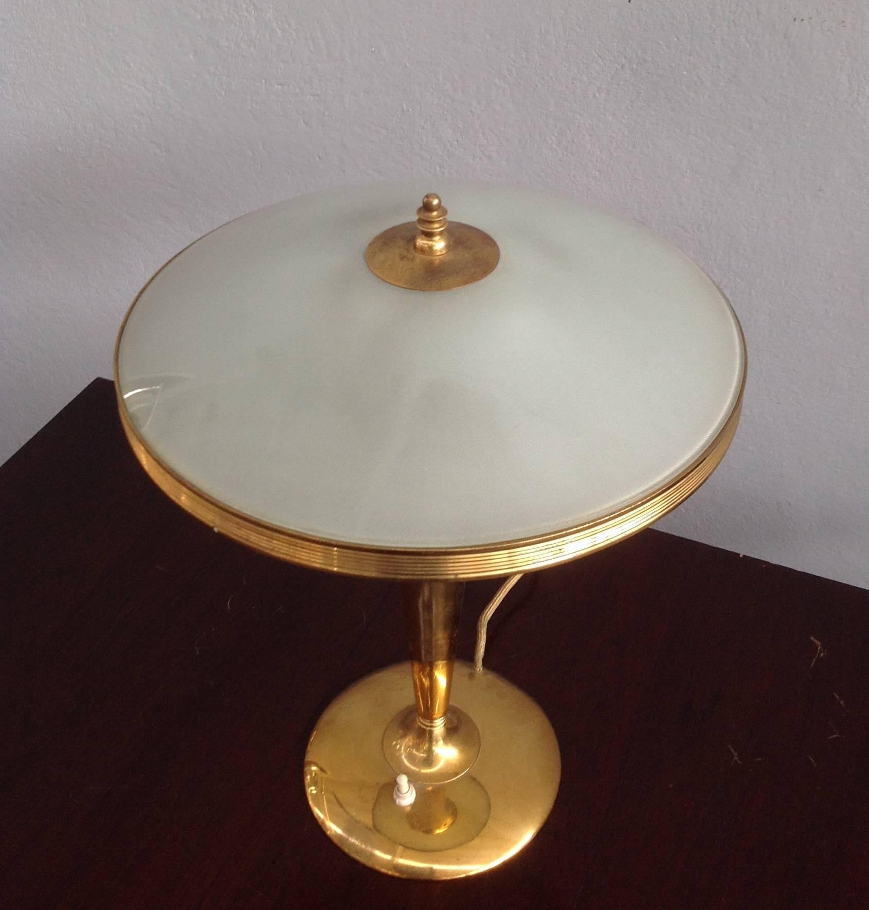 Italian Table Lamp Attributed to Fontana Arte