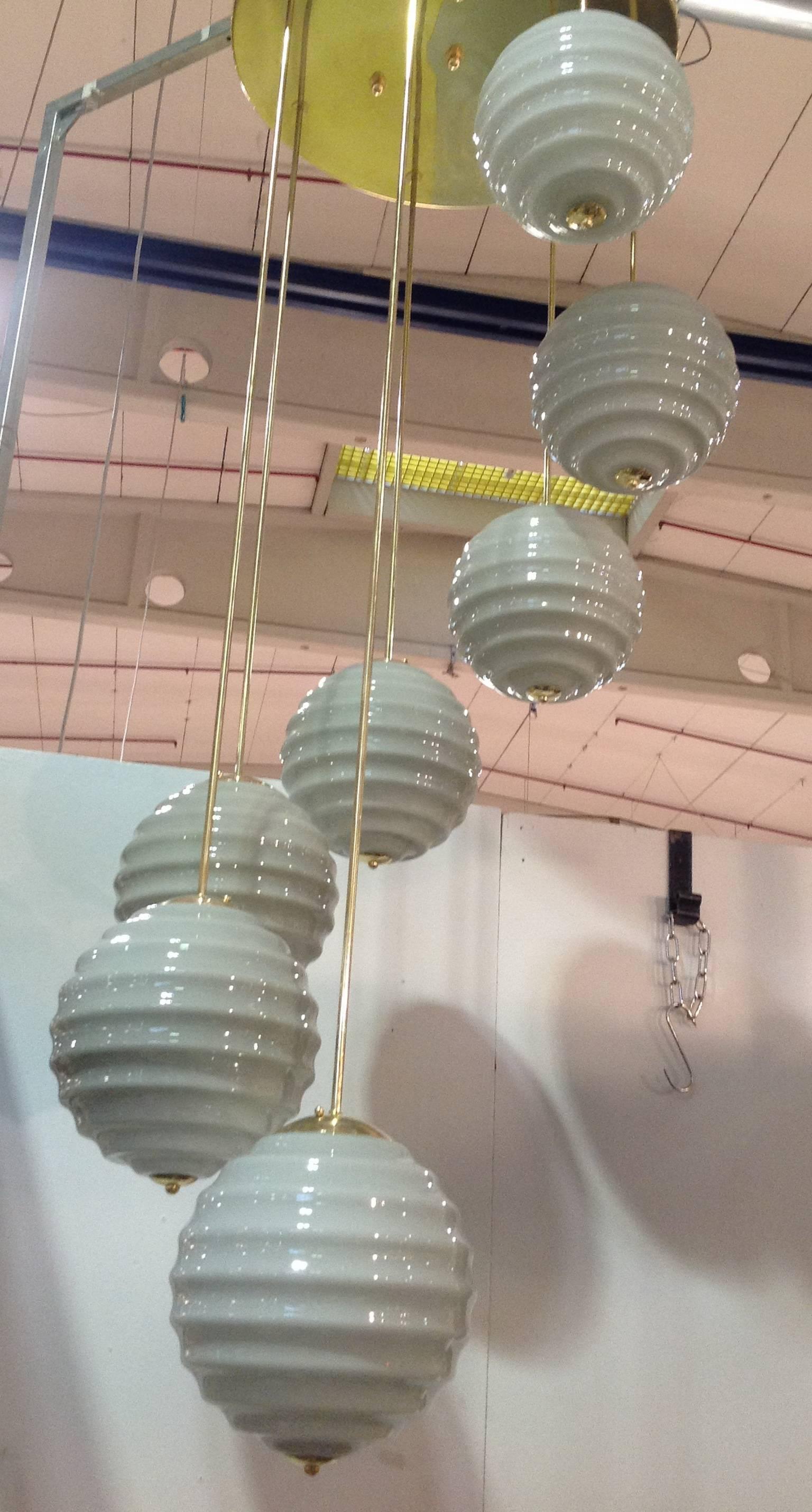 lustre laiton et verre