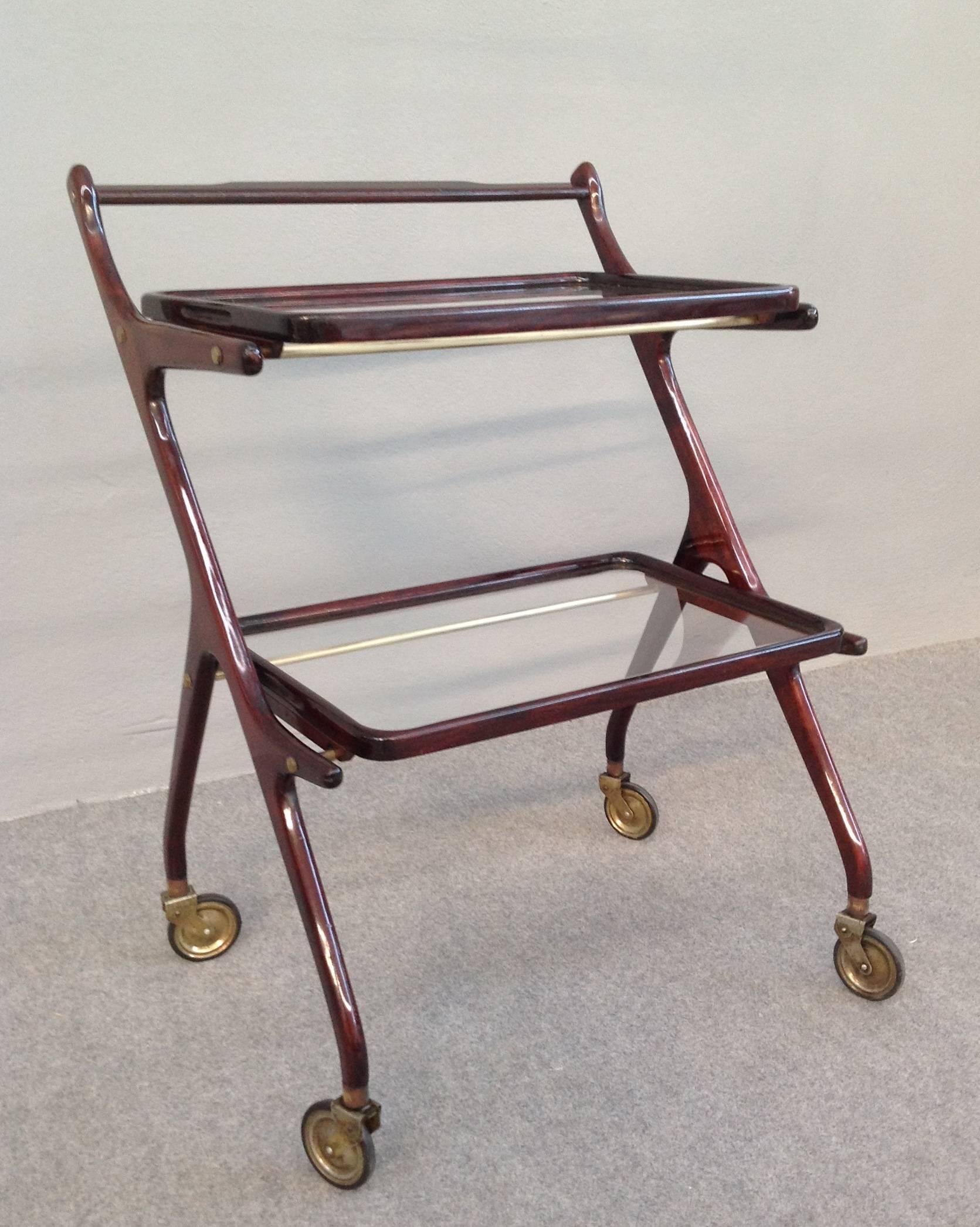 Mid-20th Century Trolley bar cart by Cesare Lacca