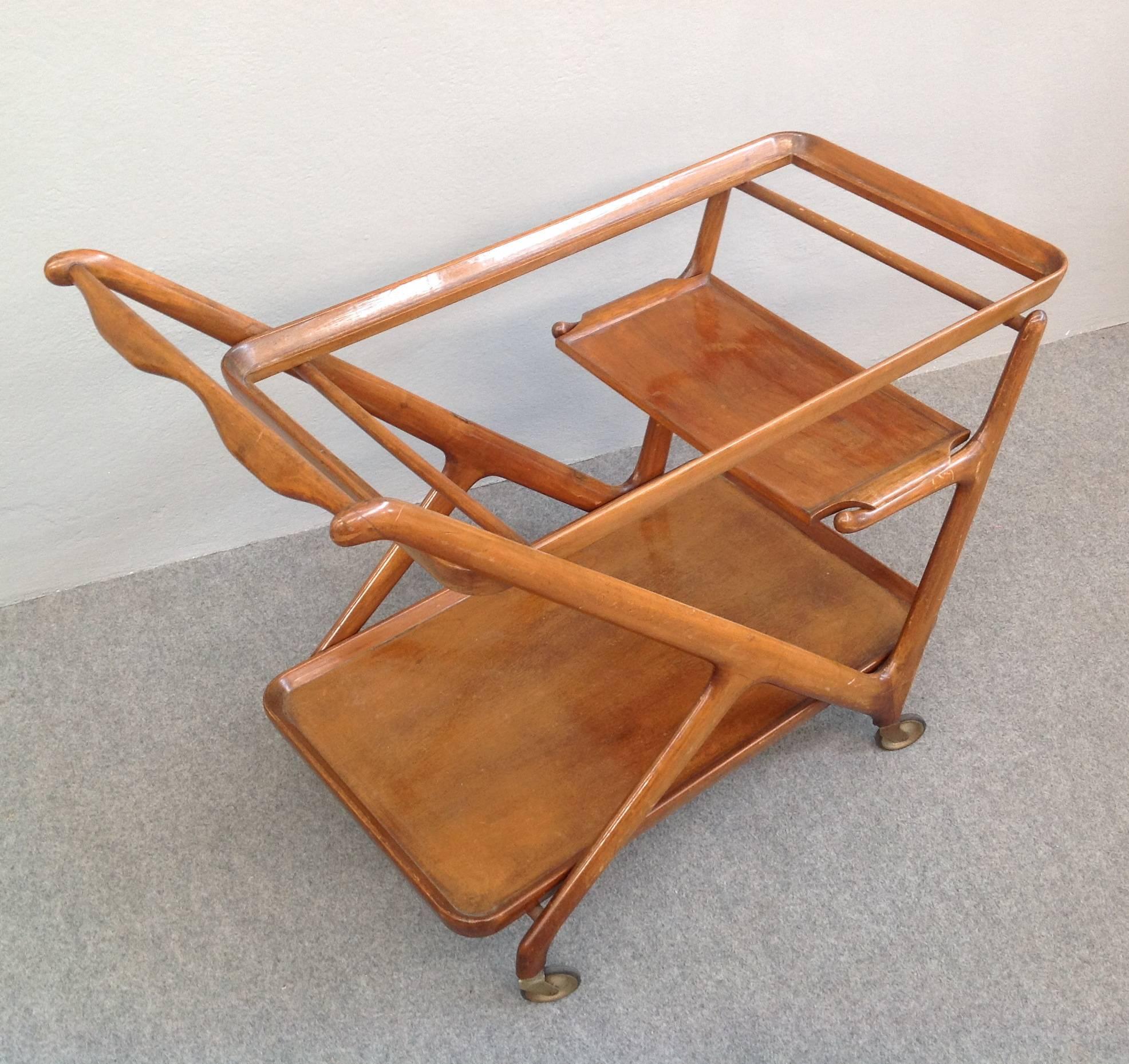 Mid-20th Century Cesare Lacca for Cassina Bar Cart