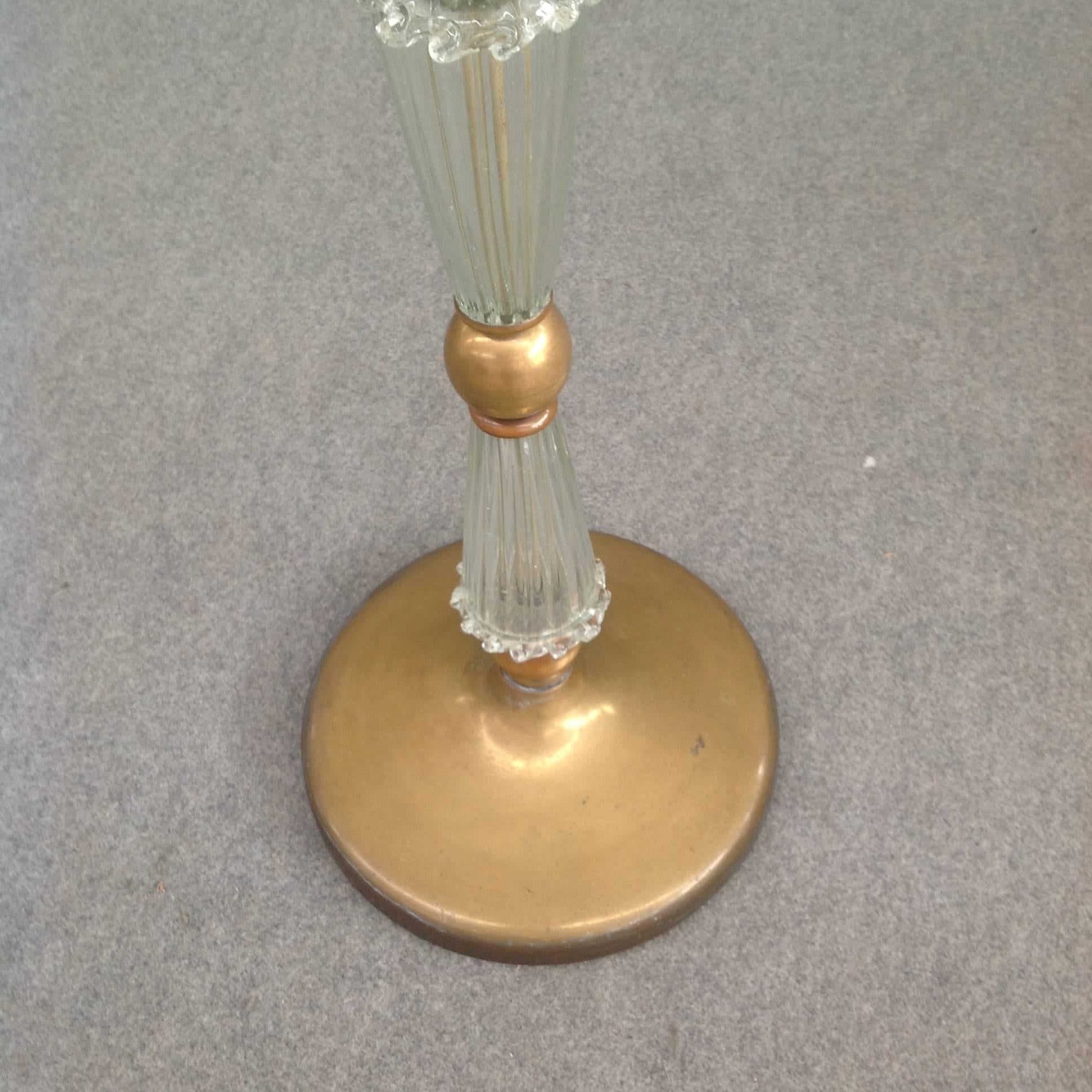 Mid-Century Modern Magnifique lampadaire attribué à Barovier en vente