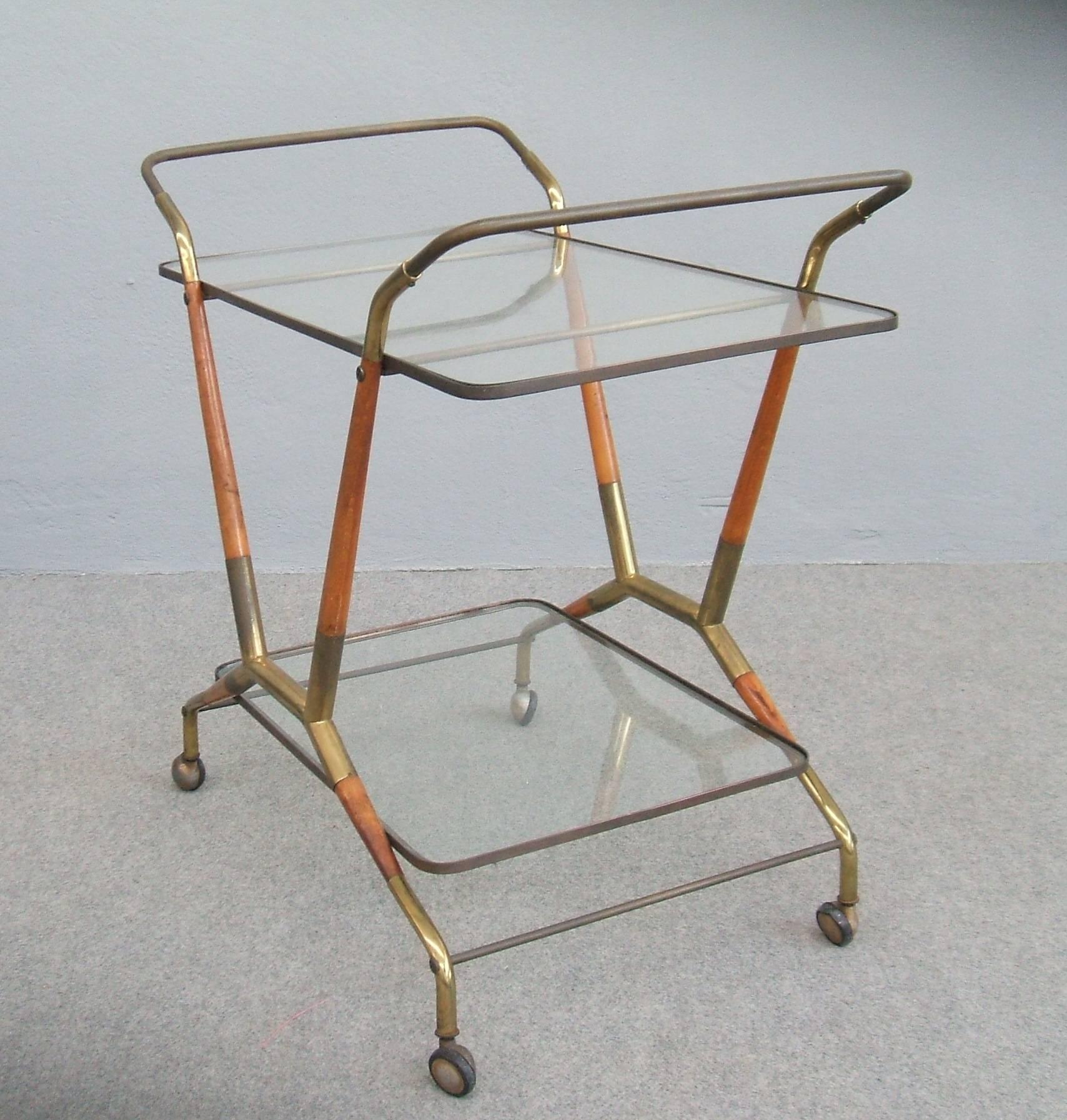 Mid-Century Modern Bar Cart Attributed to Cesare Lacca