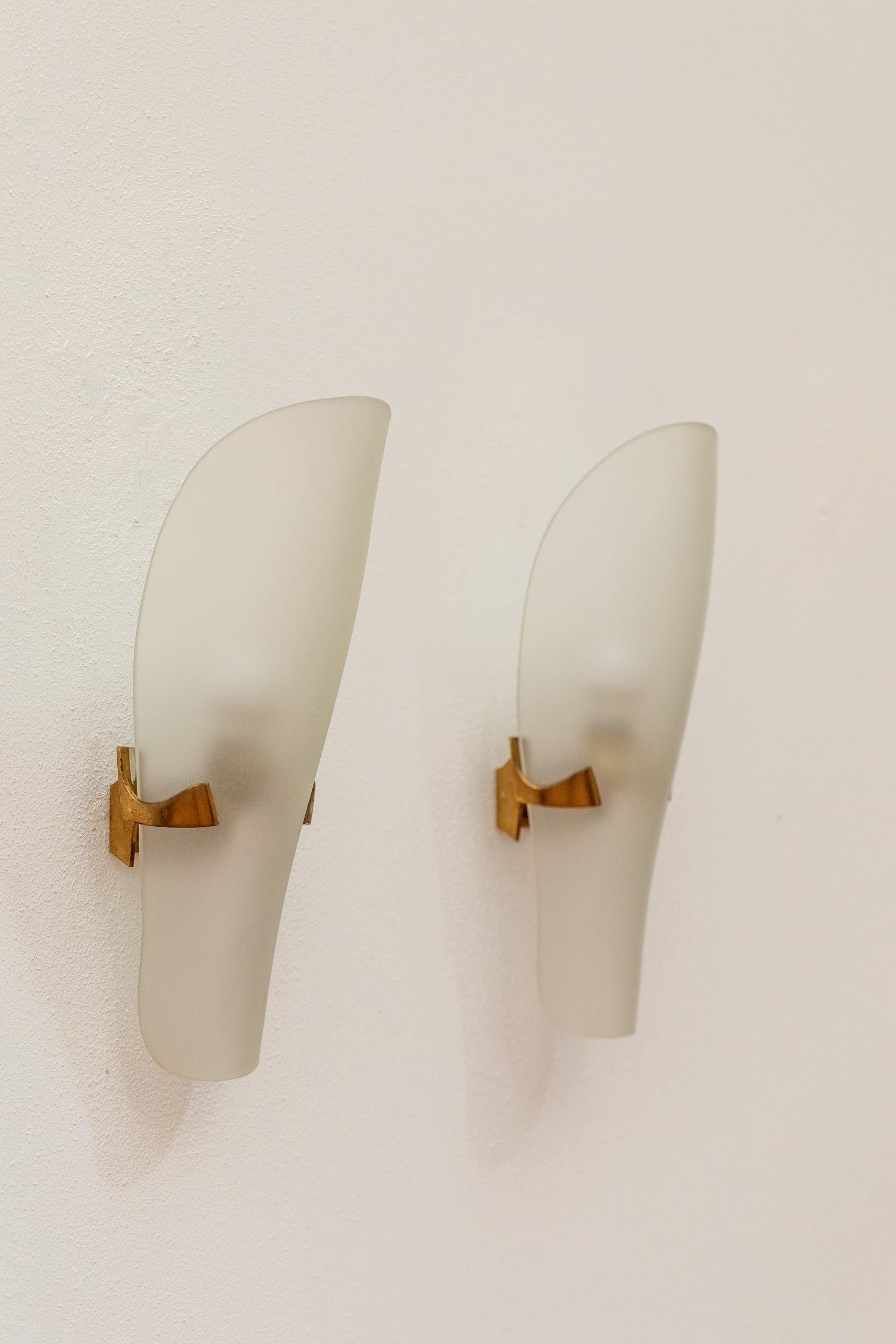 Mid-Century moderno Max Ingrand Applique per Fontana Arte, Mod. 1636