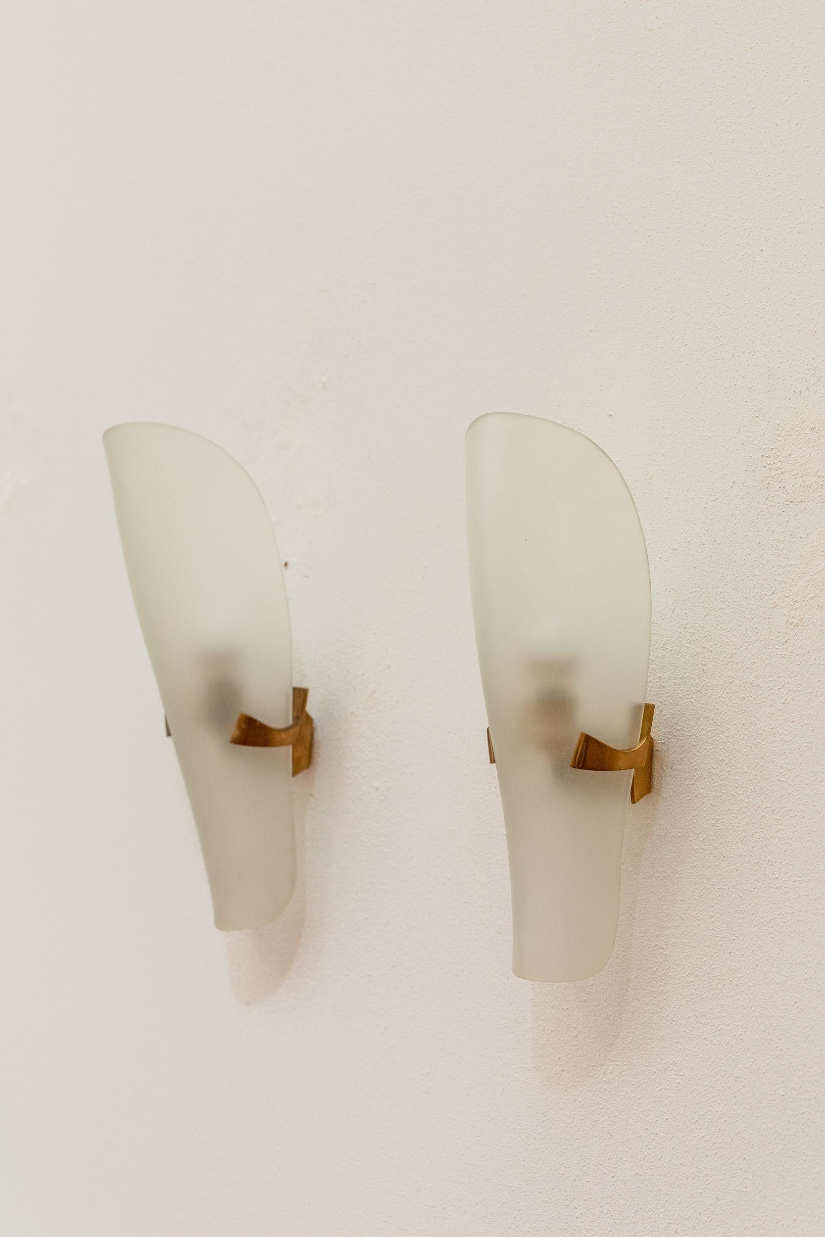 Max Ingrand Applique per Fontana Arte, Mod. 1636 In condizioni ottime a Piacenza, Italy