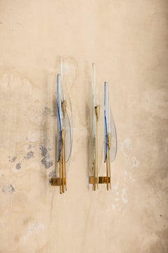 Coppia di applique Dalia di Max Ingrand per Fontana Arte, Italia, 1955