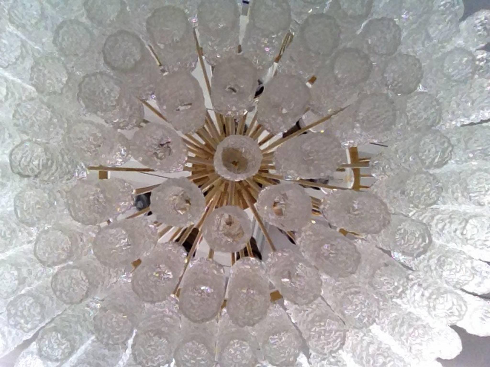 Gorgeous Venini Murano Glass Chandelier, 12 Lights 2