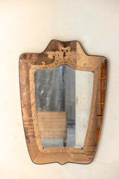 Mirror by Giovanni Gariboldi for Fontana Arte, Italy, 1940s