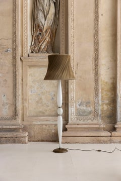 Murano Glass Floor Lamp Attributed to Venini, Italy, 1940s
