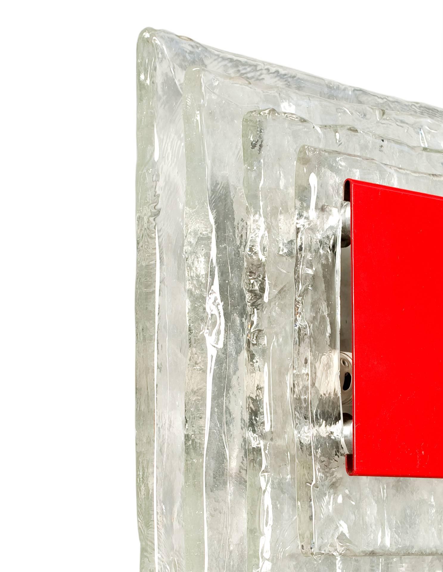 Mid-Century Modern Chic Murano Glass Wall Sconces