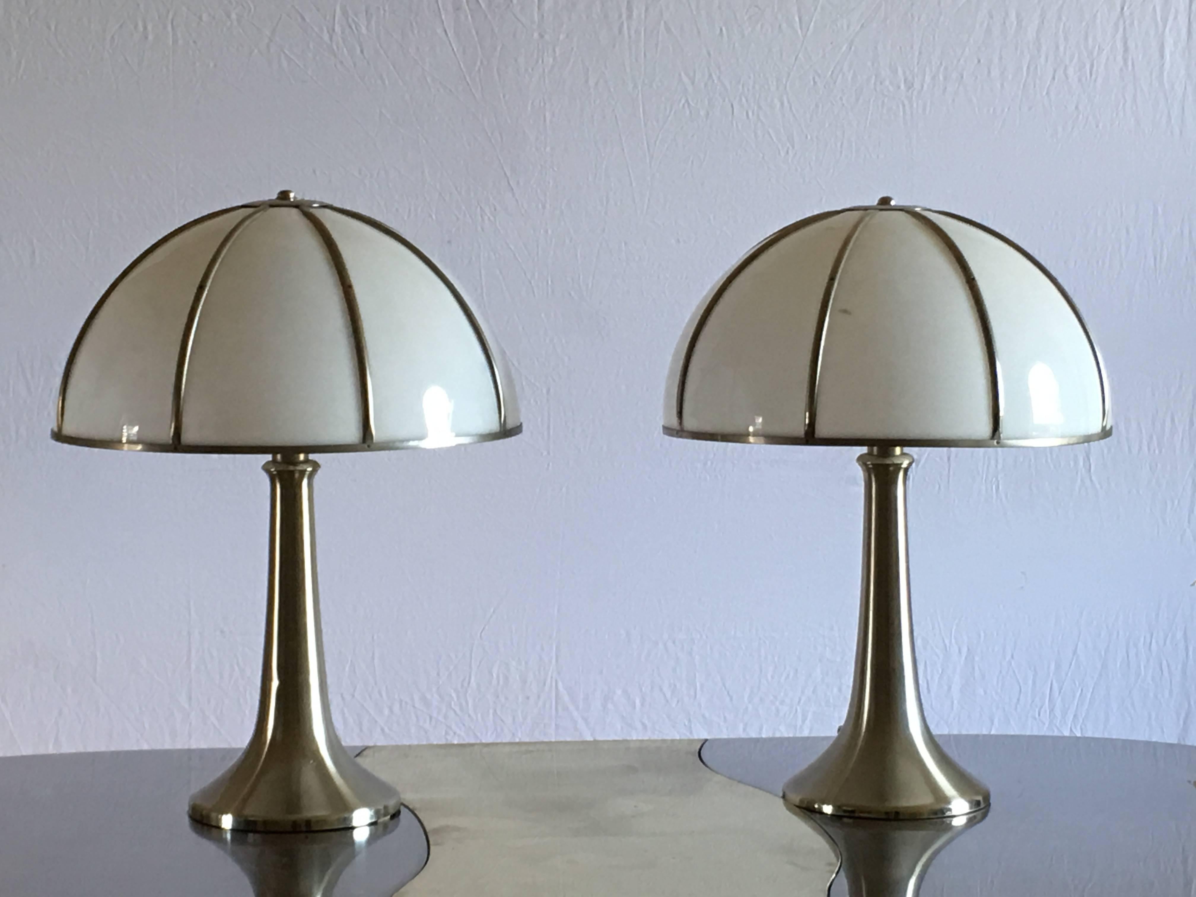 Mid-Century Modern Charming Pair of Table Lamps by Gabriella Crespi