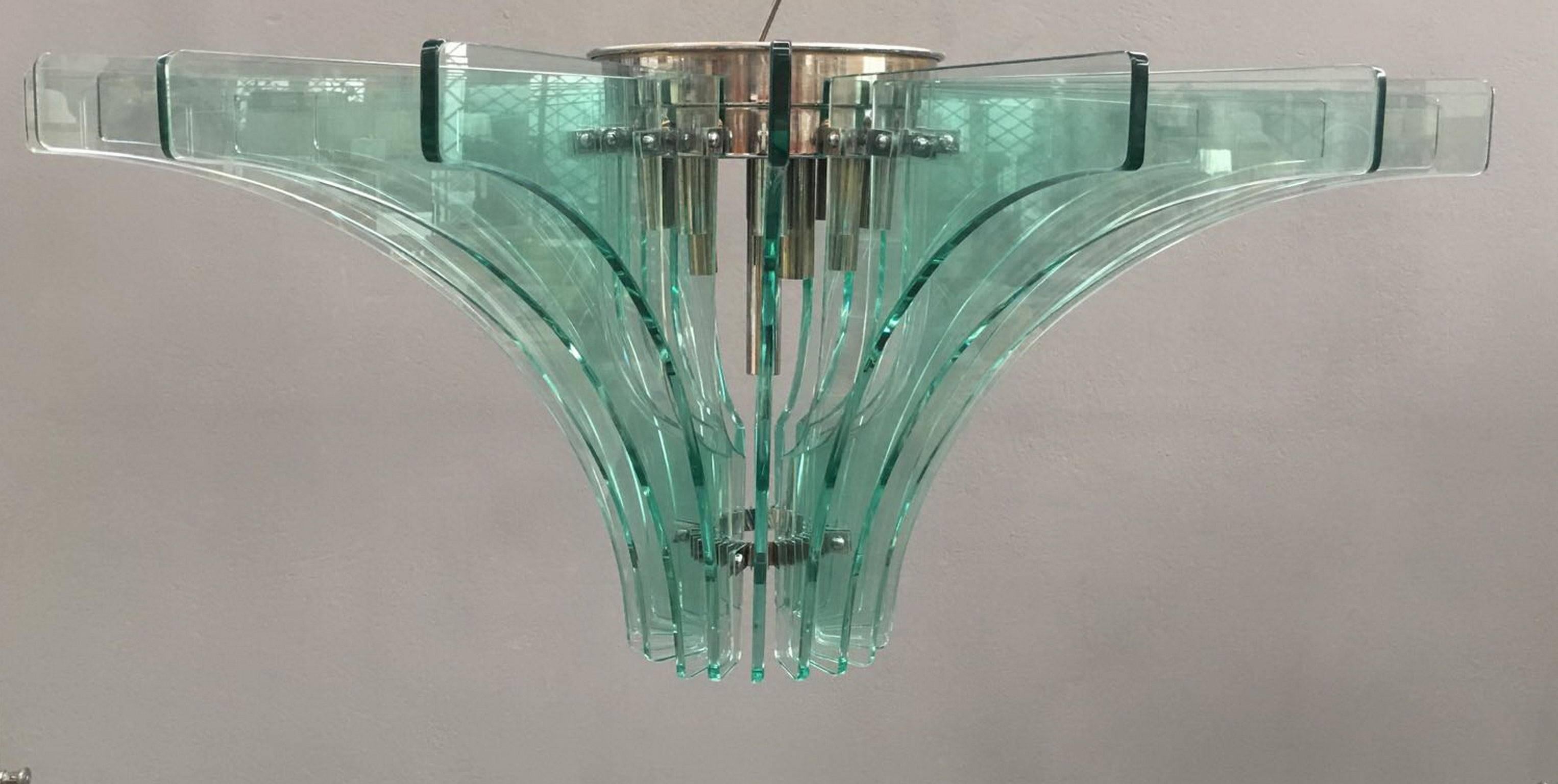 Italian Huge Fontana Arte Fixture