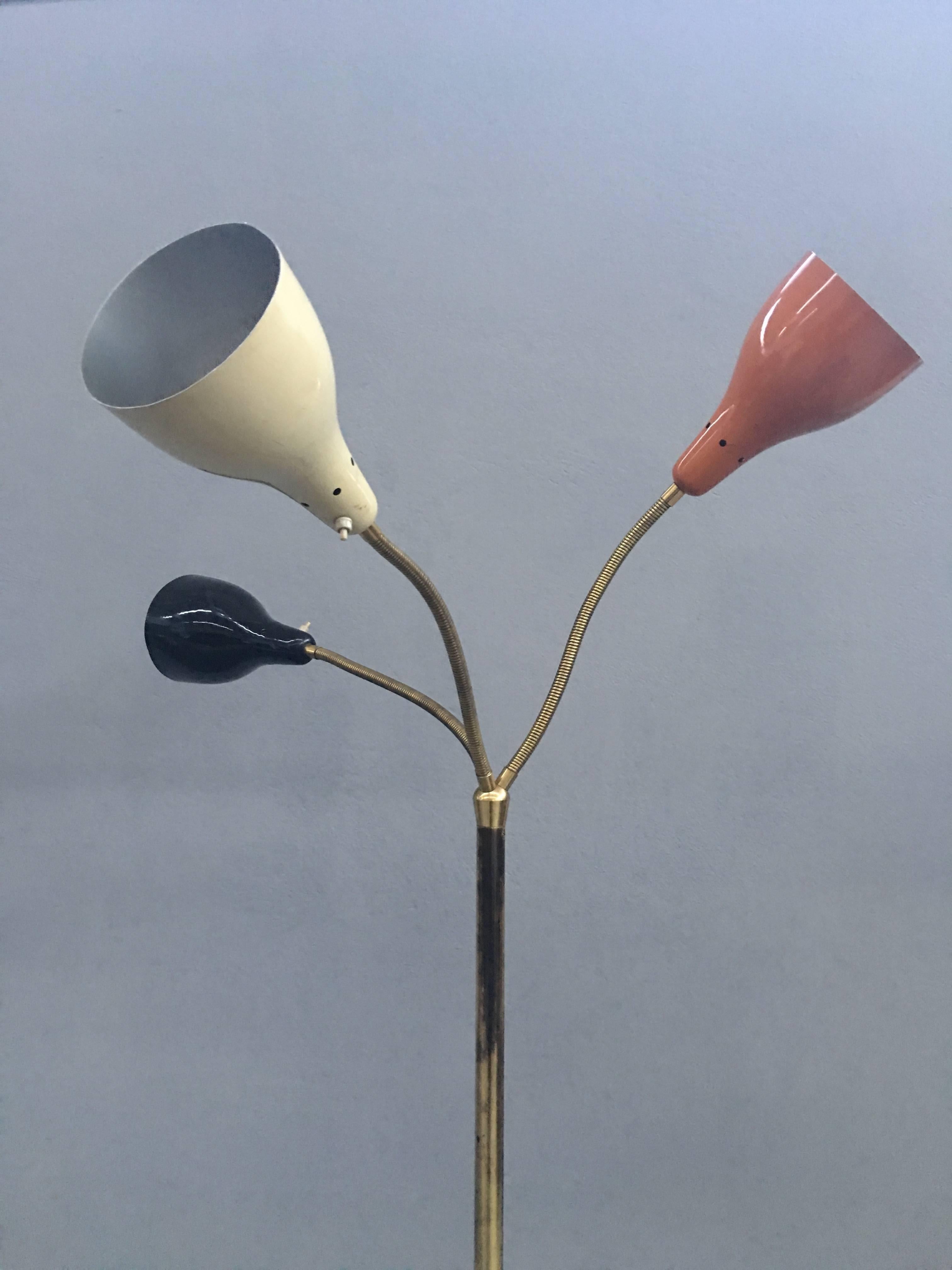 Floor Lamp in the Style of Stilnovo In Excellent Condition In Piacenza, Italy
