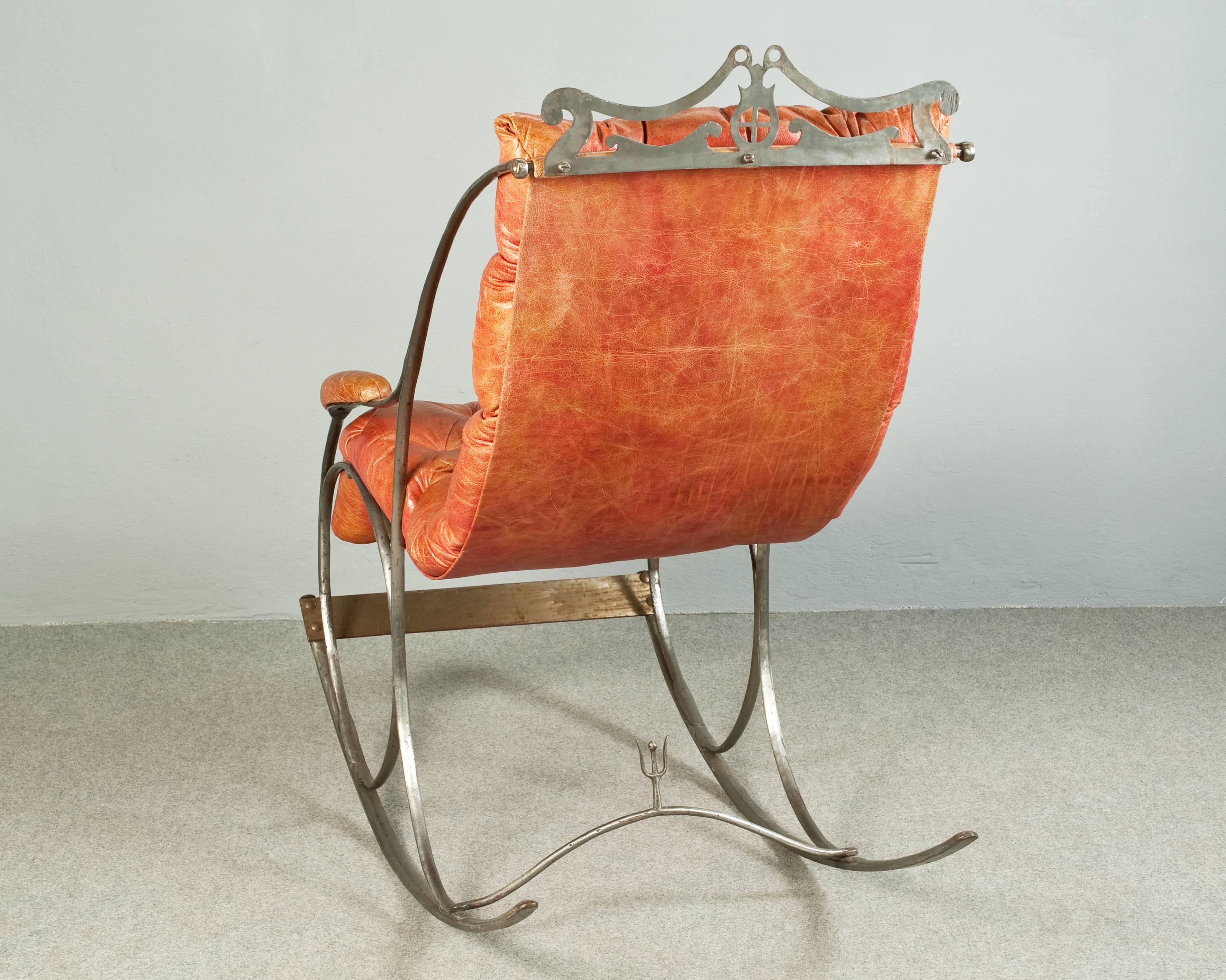 Glamorous Rocking Chair In Excellent Condition For Sale In Piacenza, Italy