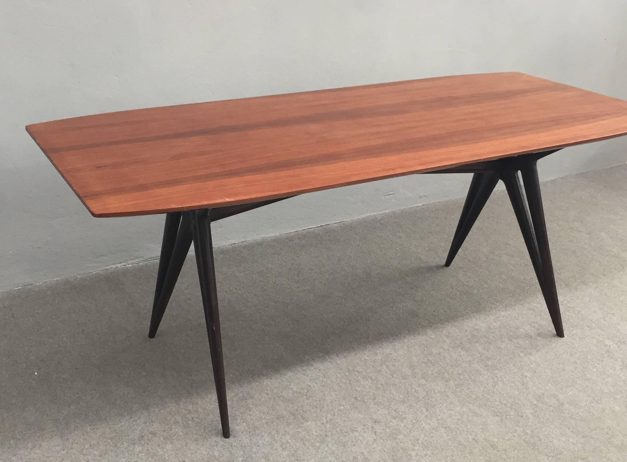 Remarkable Dining Table Attributed to Ico Parisi, circa 1950 1