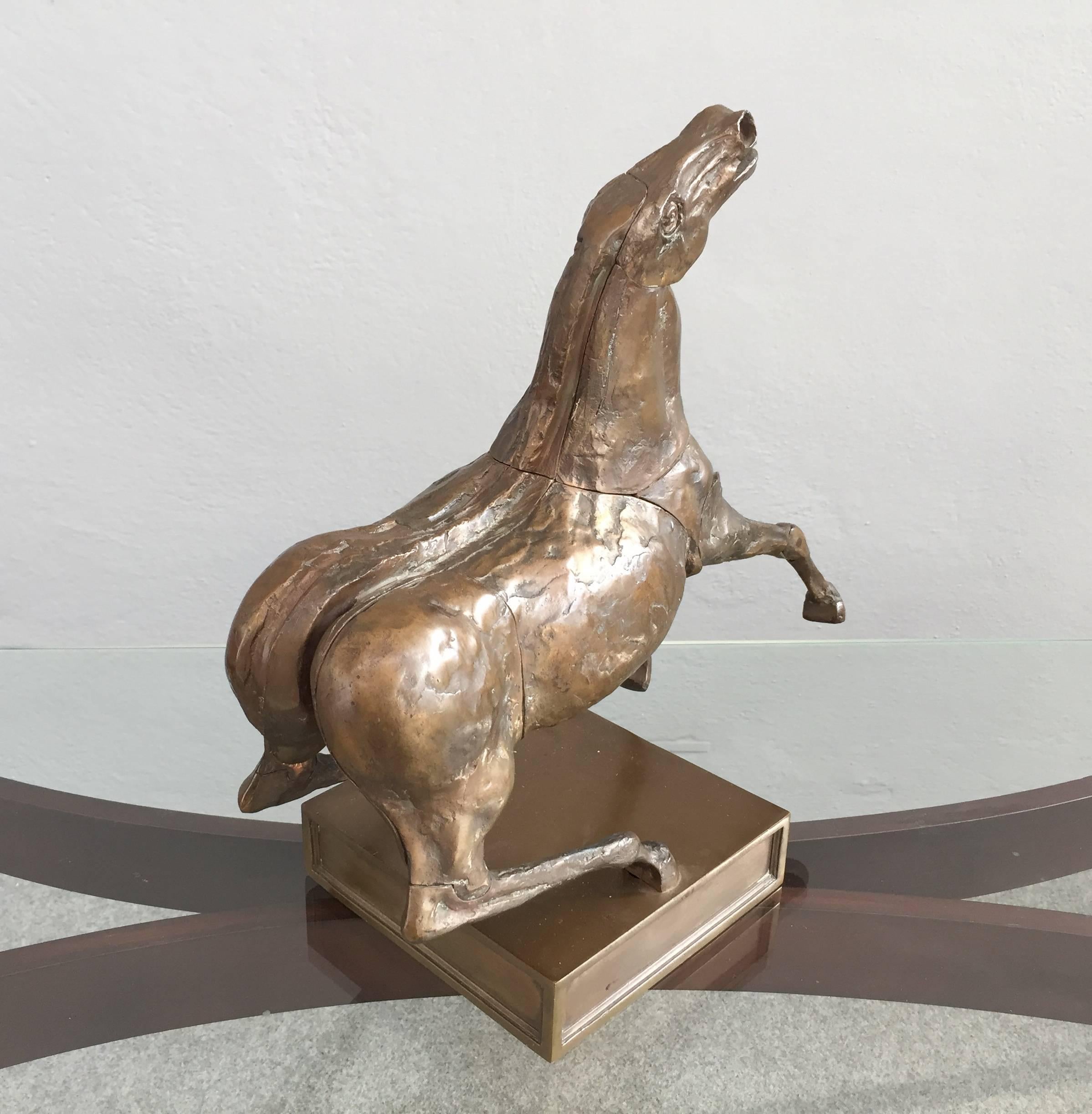 Bronze Horse by Miguel Berrocal and Cassinari In Excellent Condition In Piacenza, Italy