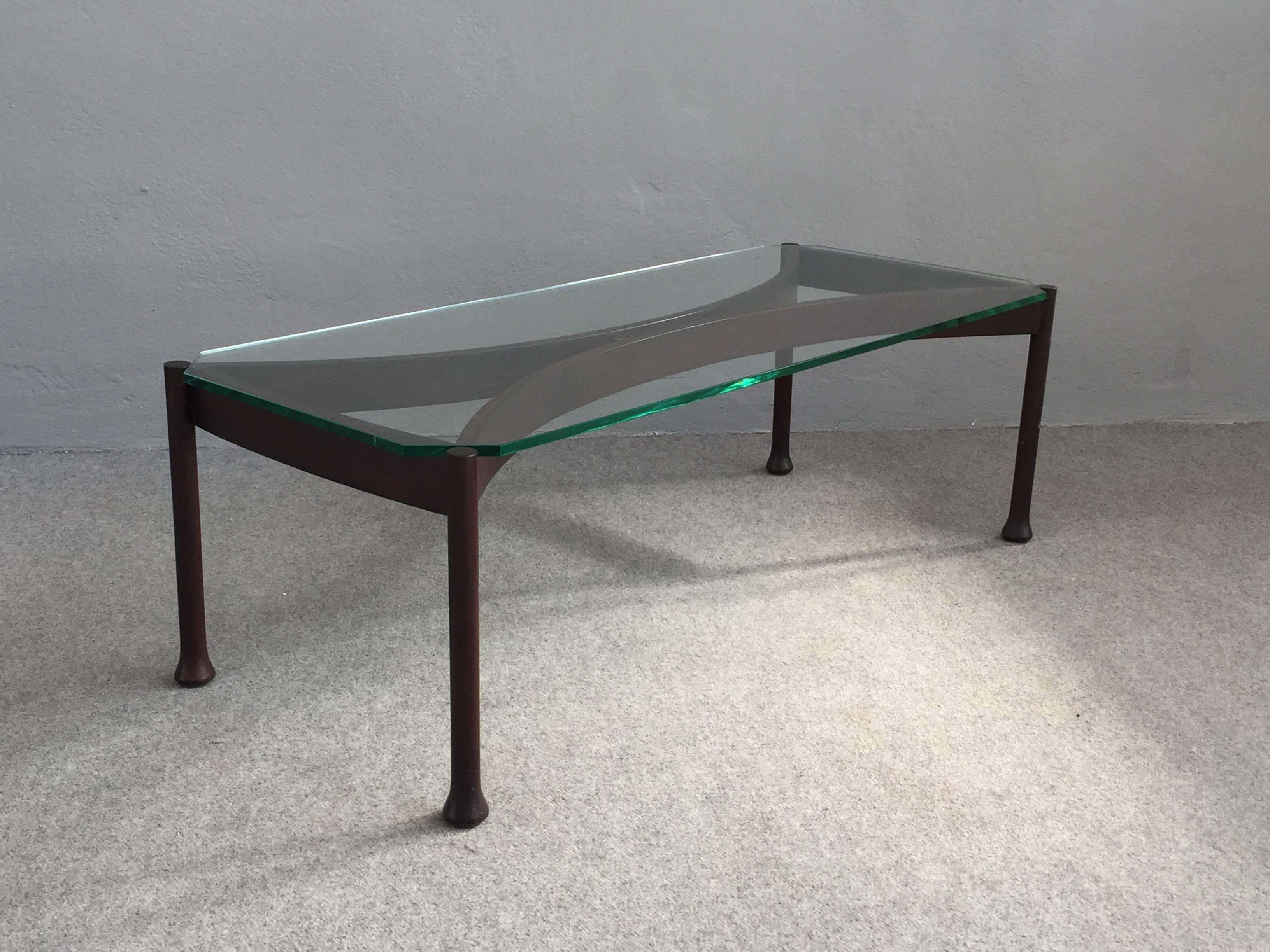 italien Superbe table basse attribuée à Fontana Arte en vente