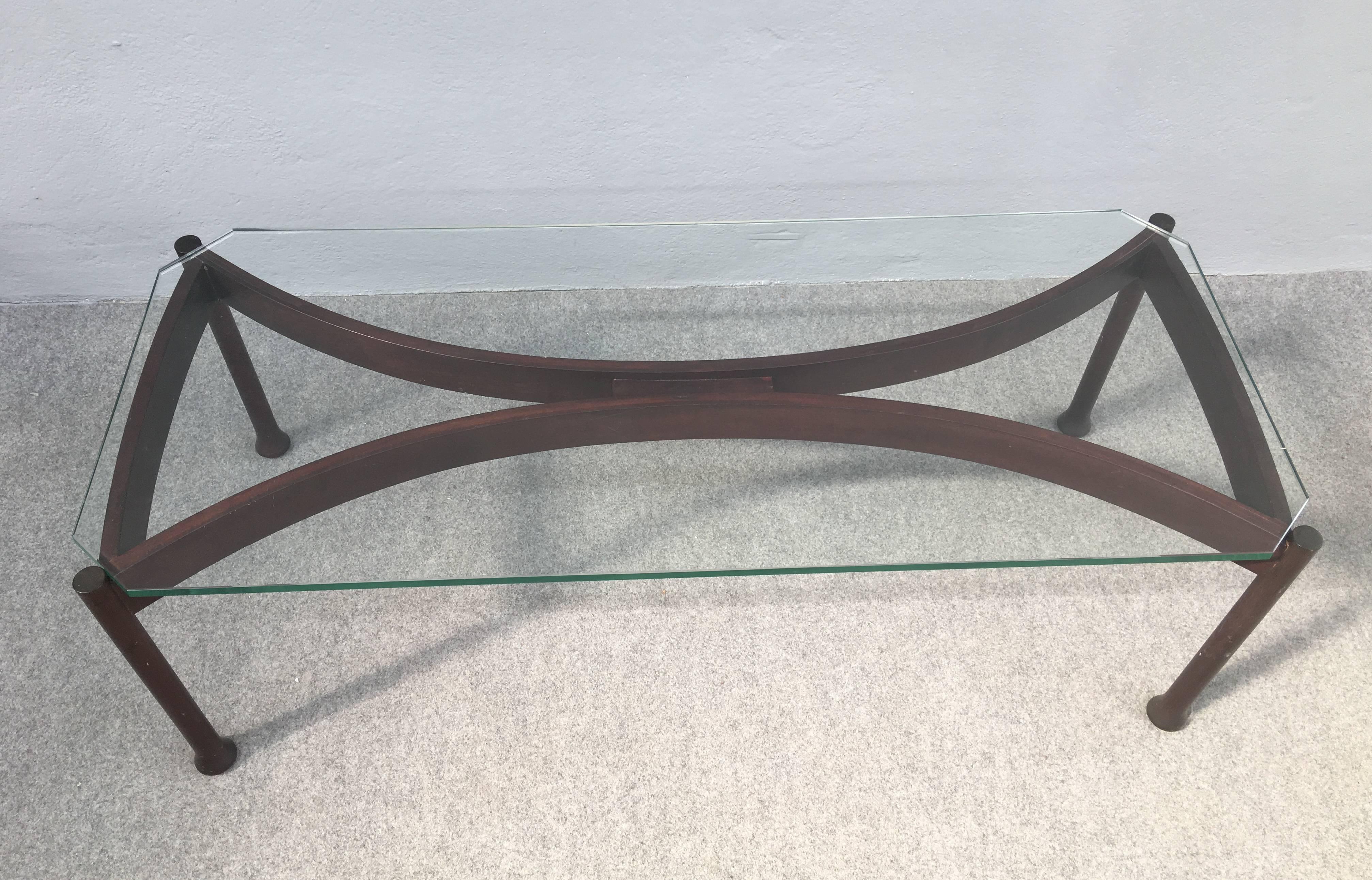 Superbe table basse attribuée à Fontana Arte Excellent état - En vente à Piacenza, Italy