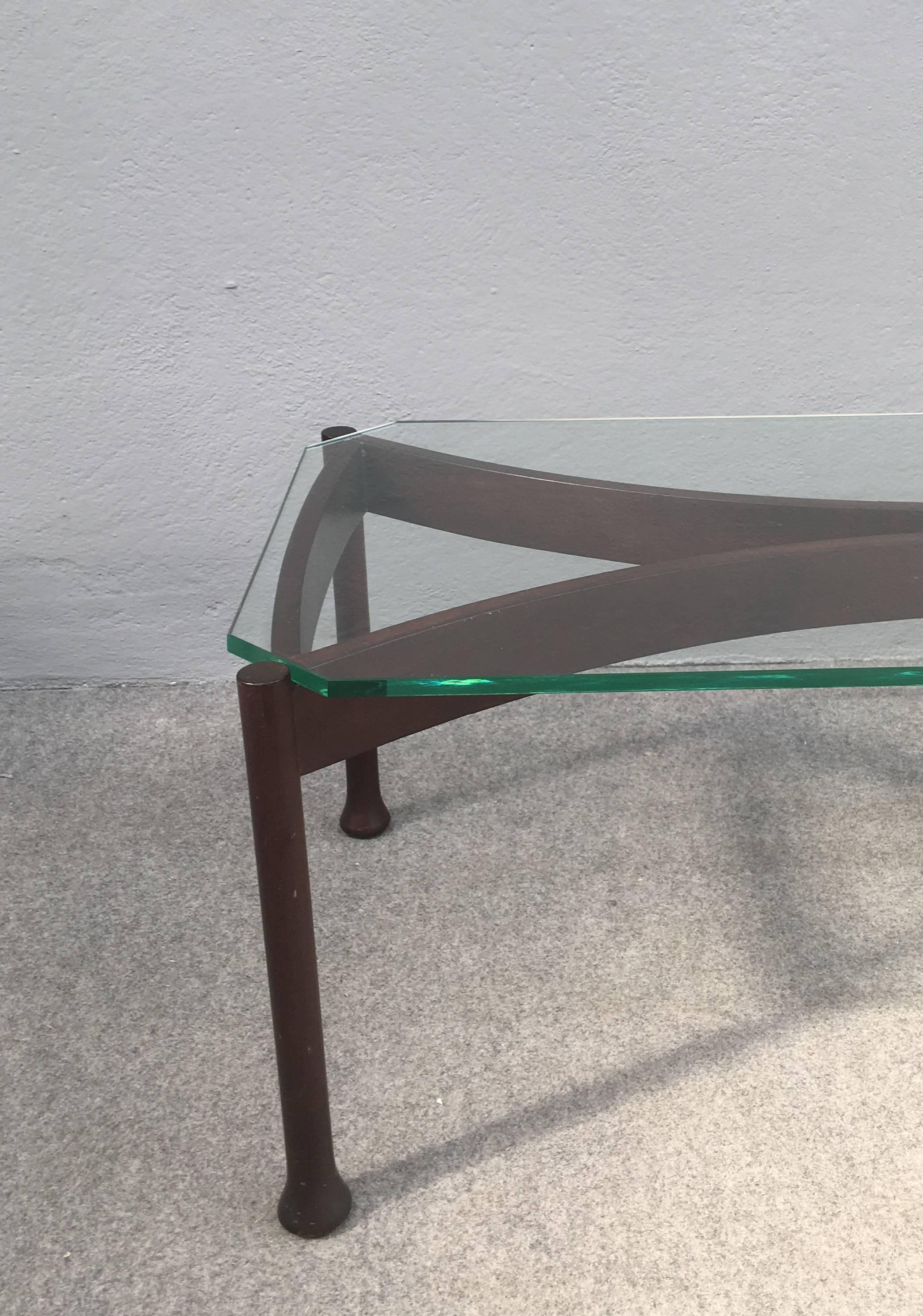 Milieu du XXe siècle Superbe table basse attribuée à Fontana Arte en vente