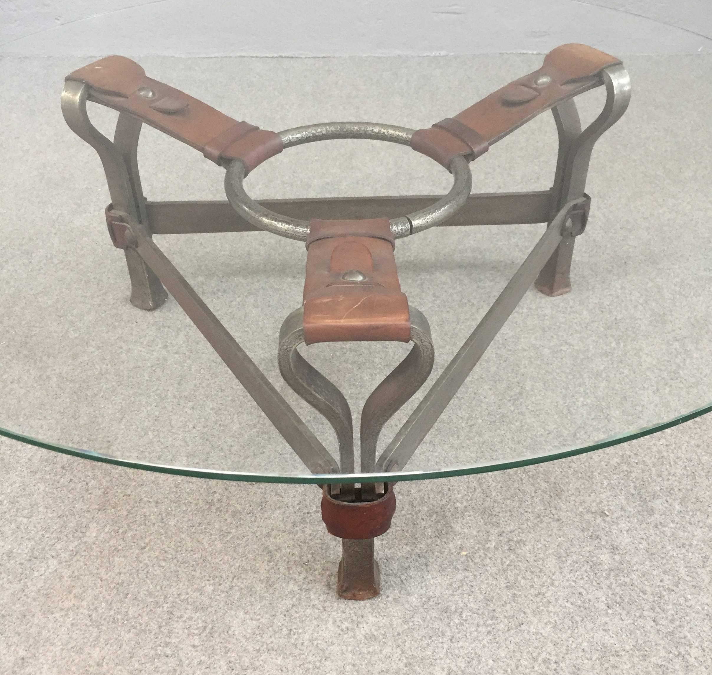 Mid-20th Century Chic Coffee Table Attributed to Jacques Adnet