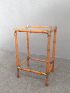 Lovely Faux Bamboo Side Table
